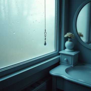 雨丝穿旧耳坠
