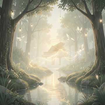 林间静流