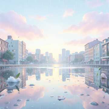 踩水花溅起童话