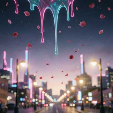 糖果坠入星夜
