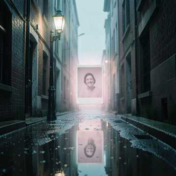 雨中诺言画同心