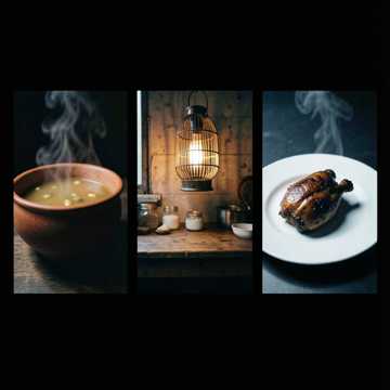 一口热汤映笑脸