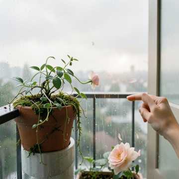 ベランダの花