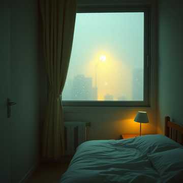 雨声叩窗