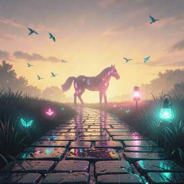 马背上的黄昏