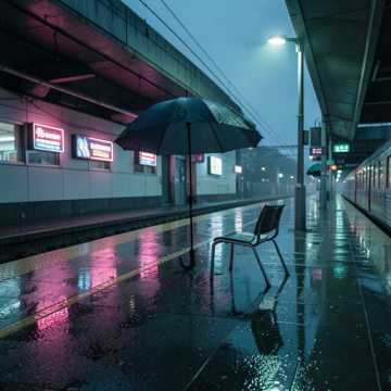 伞留着过雨季