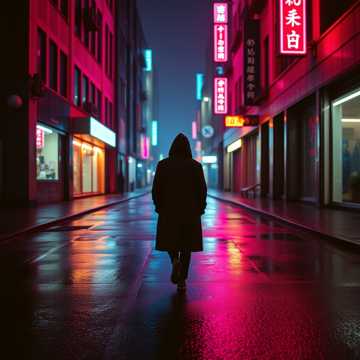 霓虹碎了一地