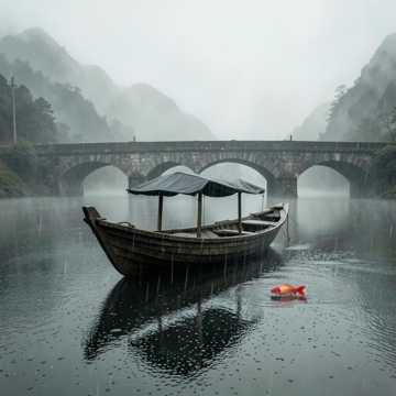 半帘雨入梦