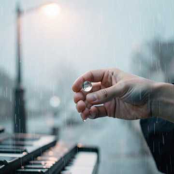 掌心雨滴