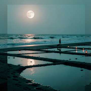 海岸反光
