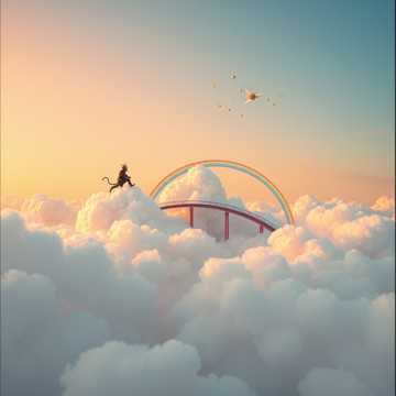 小悟空踢翻云朵山