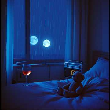 空酒杯吻着月光