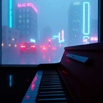 钢琴上的落雨声