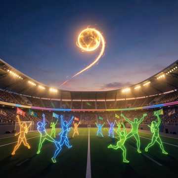 Stadium on Fire