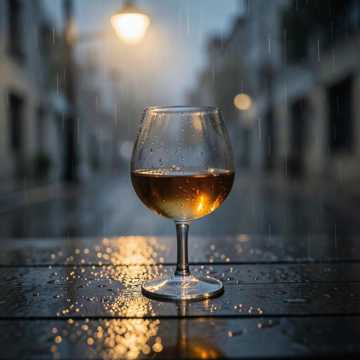雨把路灯酿成了酒
