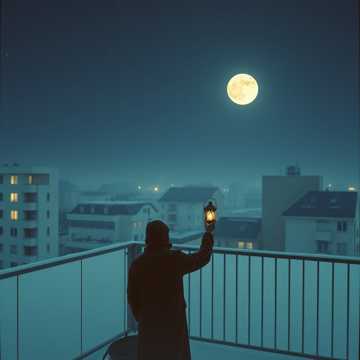 空杯对月亮