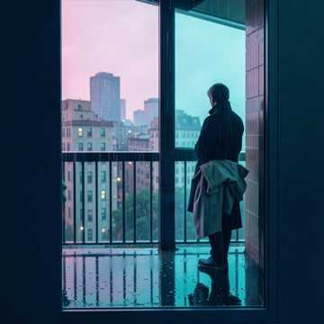 雨滴碎了眼影