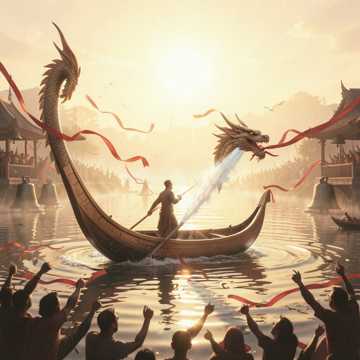 龙尾甩起整条河