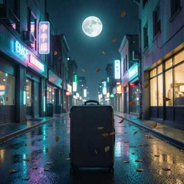 行李箱叩响晚星