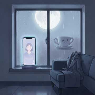 细雨敲空杯