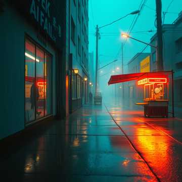 霓虹飘落