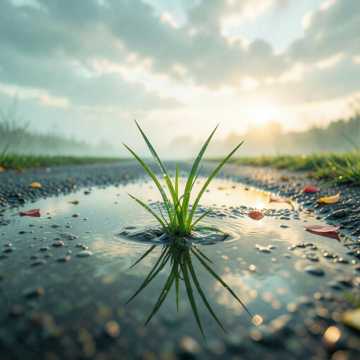 雨后晨光