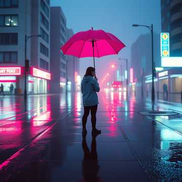 霓虹雨丝