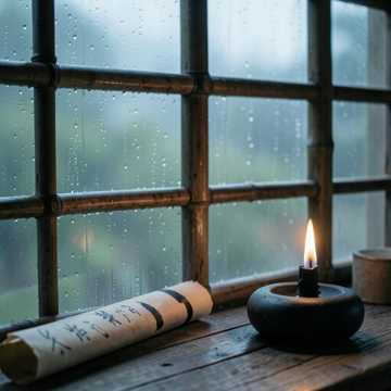 竹窗听雨