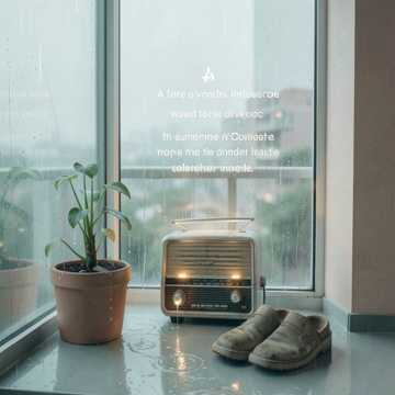 雨声淋湿收音机