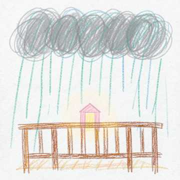 A Little Rain on the Porch