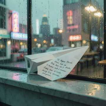 纸飞机折起那场雨