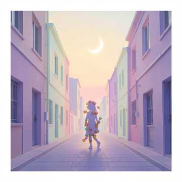 糖纸里的第一枚晚霞