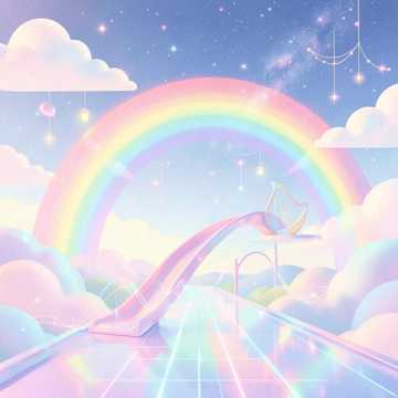 滑梯是座彩虹桥