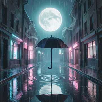 雨落发梢