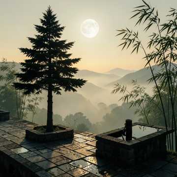 山风路过老樟树