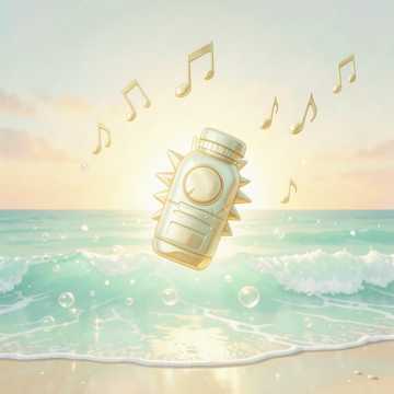 浪花拍碎薄荷海