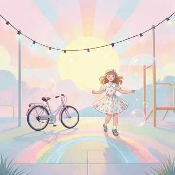 彩色泡泡翻了个跟头