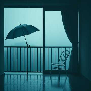 雨的半张脸