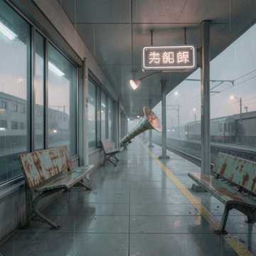 落灰月台的末班汽笛