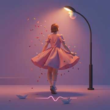 裙摆里藏了糖果