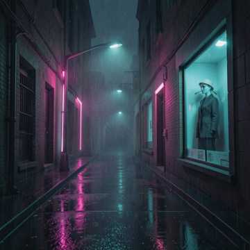 霓虹暗巷