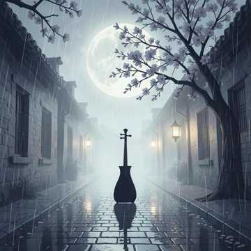 疏桐雨落