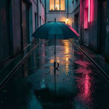 雨落成线