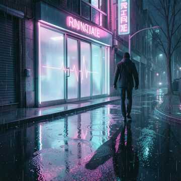 霓虹染伤的夜