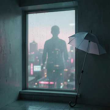 雨声碎在半空