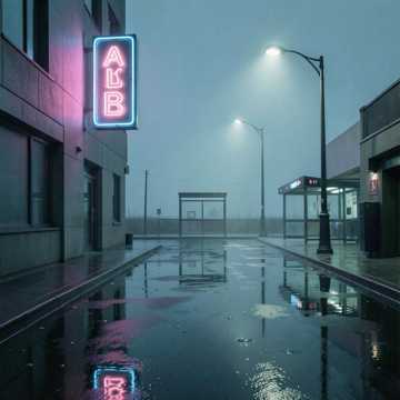 霓虹碎了一地