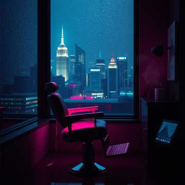 霓虹空椅