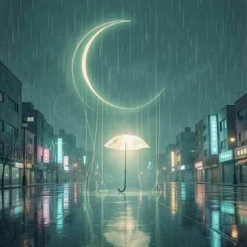月牙形的雨季