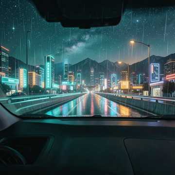 踩油门的城市夜景-版本2