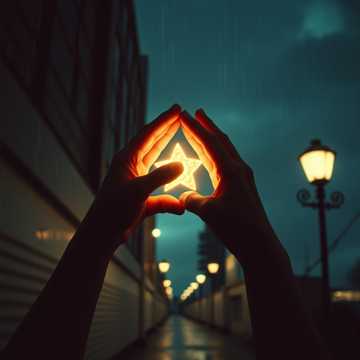 掌心贴着的星光